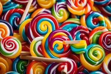 Fototapeta na wymiar colorful candy in a bowl