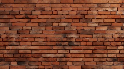 Red brick background texture seamless pattern. Seamless brick masonry. Red brick wall seamless illustration background.