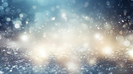Fototapeta na wymiar Winter light background with sparkle