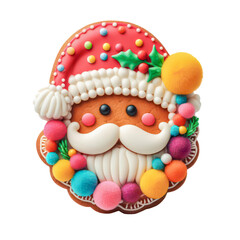 Obraz premium Christmas Gingerbread Santa Claus cookie.