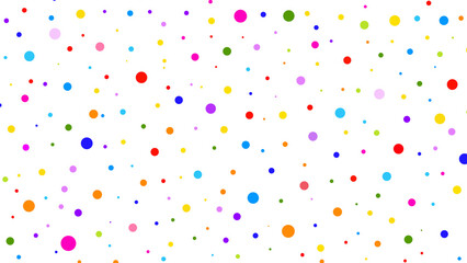 Halftone of multi-colored dots on a transparent background