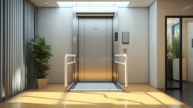 elevator for people with disabilities, banner