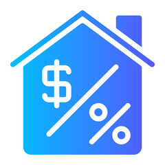 interest rate gradient icon