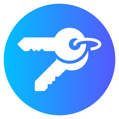 key gradient icon