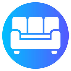 living room gradient icon