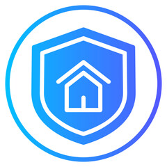 home insurance gradient icon