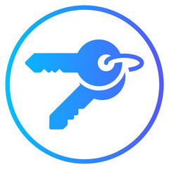 key gradient icon