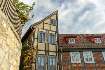 Half house in Quedlinburg, Saxony-Anhalt, Germany