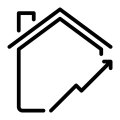 real estate line icon