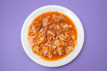 Pork ear, typical Spanish gastronomy