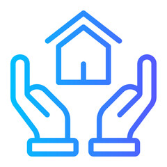 Obraz premium realtor gradient icon