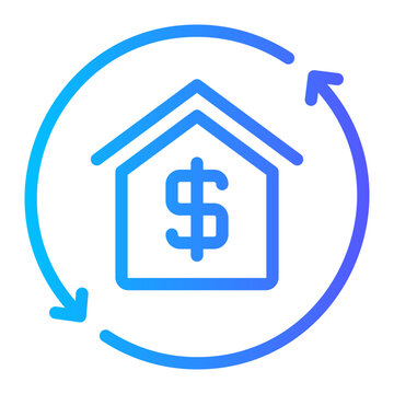 refinancing gradient icon