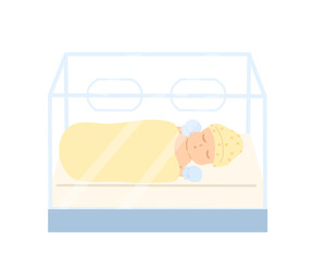 baby in incubator