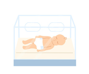 baby in incubator