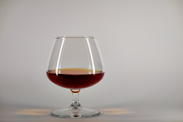 cognac on a white background