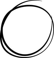 Hand drawn circles line sketch. Vector circular scribble doodle round circles