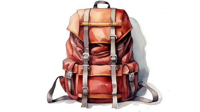 camping backpack icon render