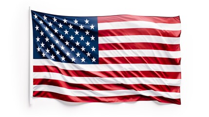 Obraz premium The United States close up flag on a grunge backdrop, ideal as a background for 4th of July celebrations.