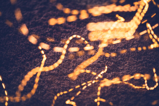 Orange bokeh