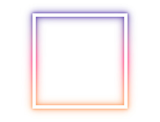 neon figure bright square purple pink yellow