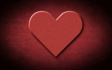 Heartfelt Minimalism: Subtly Textured Heart-Shaped Design, Perfect for Romantic Themes and Love Concepts, vector illustration