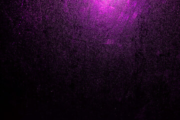 Black dark purple golden brown shiny glitter abstract background with space. Twinkling glow stars...