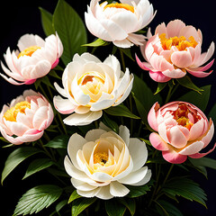 Fototapeta premium lotus flower on black