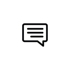 Chat icon, bubble speech icon. outline icon for web, ui, and mobile apps