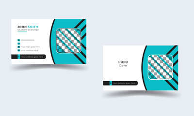 Simple and organized, clean and  elegant color combined  professional business card template.
