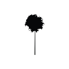 Tree icon. Simple style Global Warming poster background symbol. Tree brand logo design element. Tree t-shirt printing. Vector for sticker.