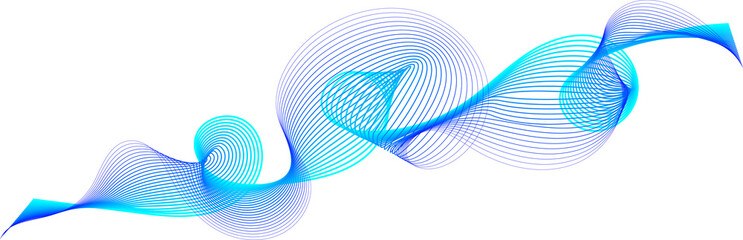 Futuristic wave line element for decorative abstract background