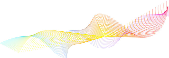 Futuristic wave line element for decorative abstract background