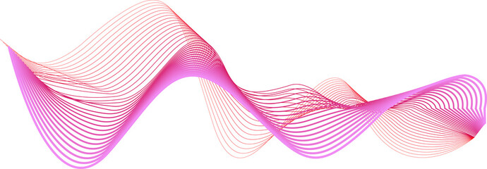Futuristic wave line element for decorative abstract background