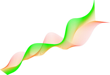 Futuristic wave line element for decorative abstract background