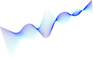 Futuristic wave line element for decorative abstract background
