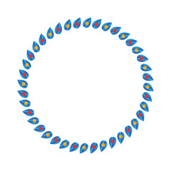 Lohri indian festival cartoon frame