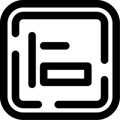 Left alignment Icon