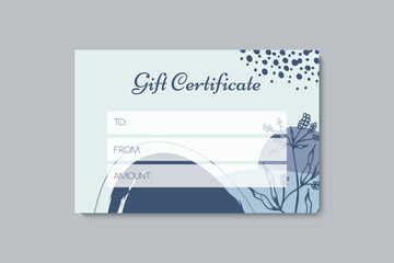 Set of colorful gift cards template. Modern style vector illustration of flowers for saloon, gallery, spa, shop. Gift voucher	
