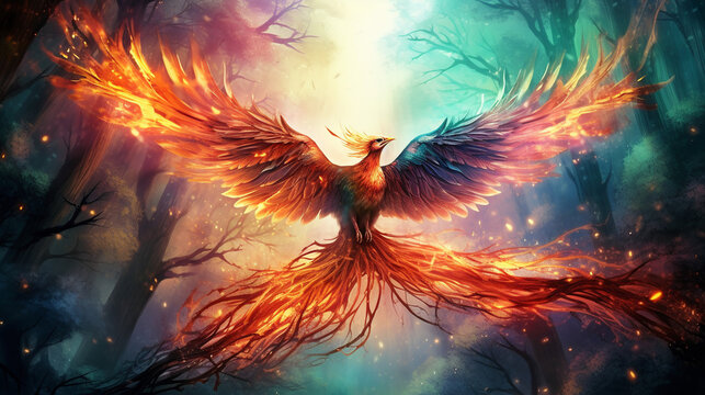 Fenice. Ai generated.
