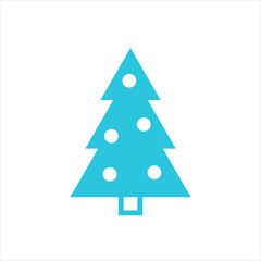 Christmas tree. From blue icon set.