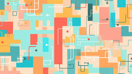 Digital art images with various patterns, unclear patterns, beautiful colors.