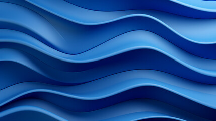 Blue Wavy 3D Render: Abstract Background with Vibrant Texture