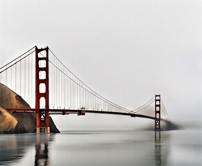 Golden Gate Bridge at sunset, San Francisco - obrazy, fototapety, plakaty