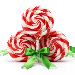 Christmas sweet candy isolated on white background