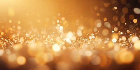 A blurry image of a golden background. Can be used as a backdrop for various designs - obrazy, fototapety, plakaty