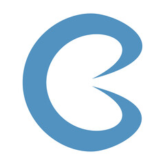 B letter logo design template 1