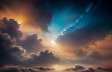 Obraz premium abstraction sky clouds nebula beautiful earth