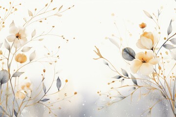 A beautiful watercolor painting of flowers on a clean white background. This artwork is perfect for...