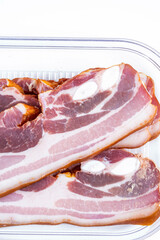 tranches de lard fumé