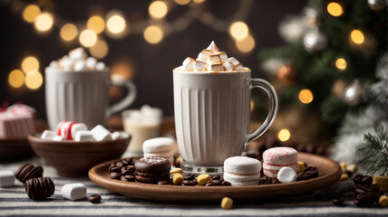 Obraz na płótnie Canvas christmas hot chocolate